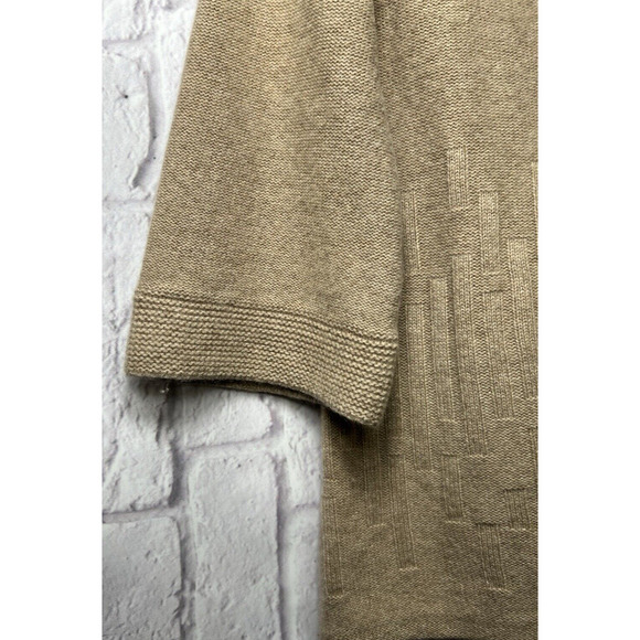 CLASSIQUES ENTIER Women's Pullover Knit Sweater Cowl Neck 100% Cashmere Beige L - Picture 6 of 10